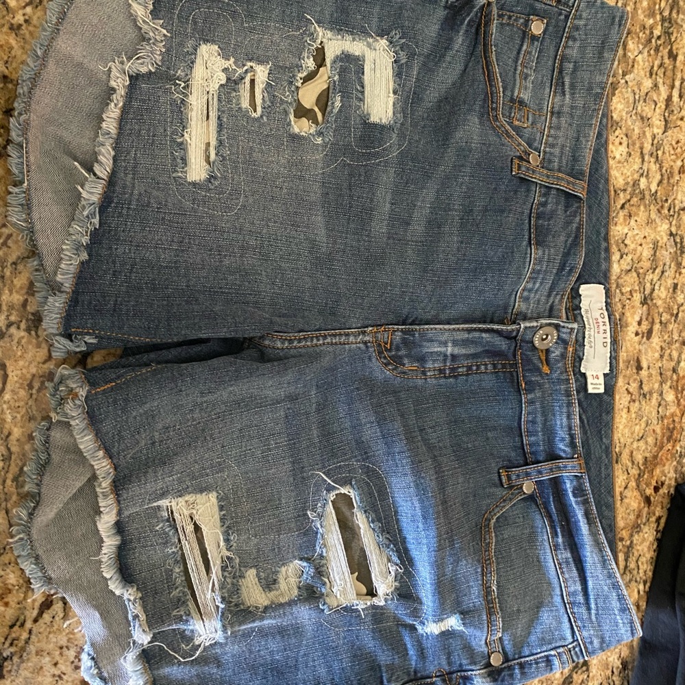 Camo Jean Shorts